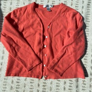 100% Cashmere Women's Coral Cardigan Sweater